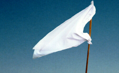 le drapeau blanc de la paix